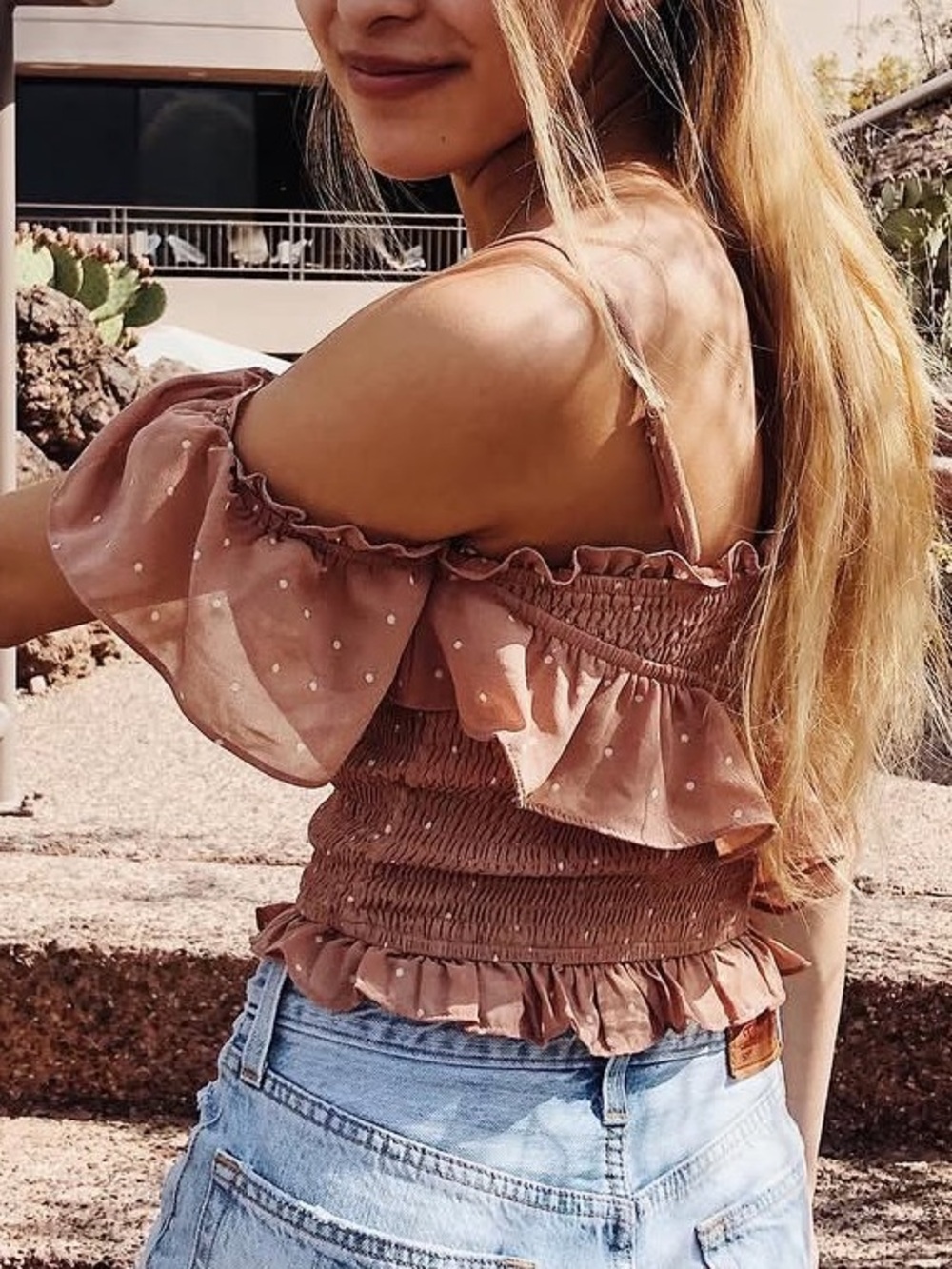 ASTR The Label | ruffle smock top